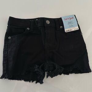 CAT AND JACK BLACK DENIM SHORTS